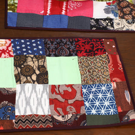 Multicolor - handcrafted cotton fusion table runner set