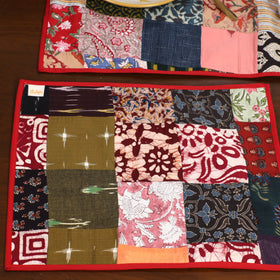 Multicolor - handcrafted cotton fusion table runner set