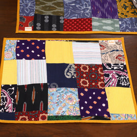 Multicolor - handcrafted cotton fusion table runner set
