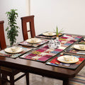 Multicolor - handcrafted cotton fusion table runner set