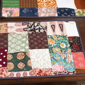 Multicolor - handcrafted cotton fusion table runner set
