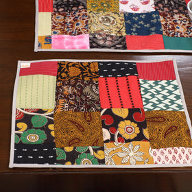 Multicolor - handcrafted cotton fusion table runner set