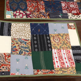 Multicolor - handcrafted cotton fusion table runner set