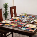 Multicolor - handcrafted cotton fusion table runner set
