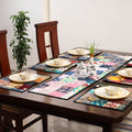 Multicolor - handcrafted cotton fusion table runner set
