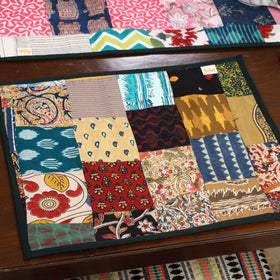 Multicolor - handcrafted cotton fusion table runner set