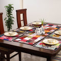 Multicolor - handcrafted cotton fusion table runner set