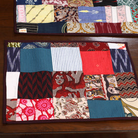Multicolor - handcrafted cotton fusion table runner set