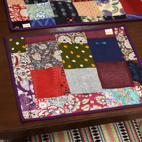 Multicolor - handcrafted cotton fusion table runner set