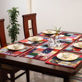 Multicolor - handcrafted cotton fusion table runner set