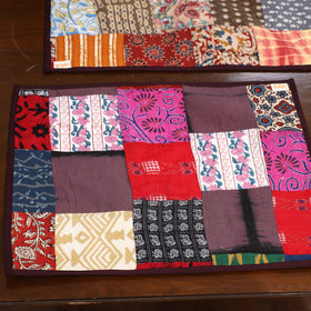 Multicolor - handcrafted cotton fusion table runner set
