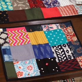 Multicolor - handcrafted cotton fusion table runner set