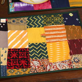 Multicolor - handcrafted cotton fusion table runner set