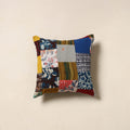 Multicolor - handcrafted cotton patchwork cushion cover 01
