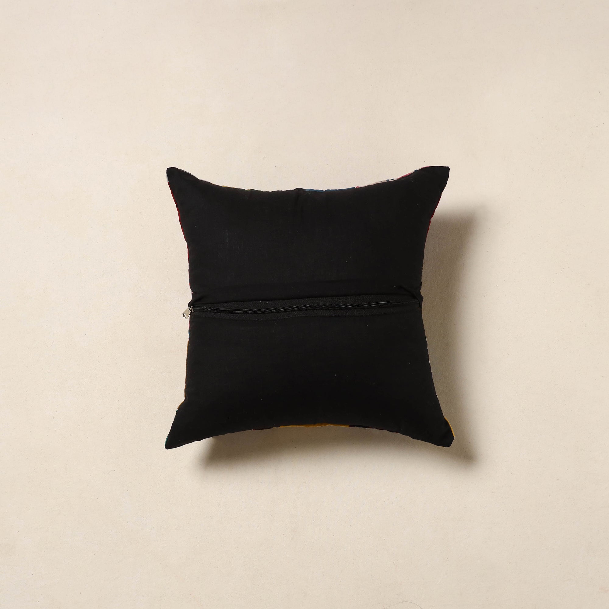 Multicolor - handcrafted cotton patchwork cushion cover 01