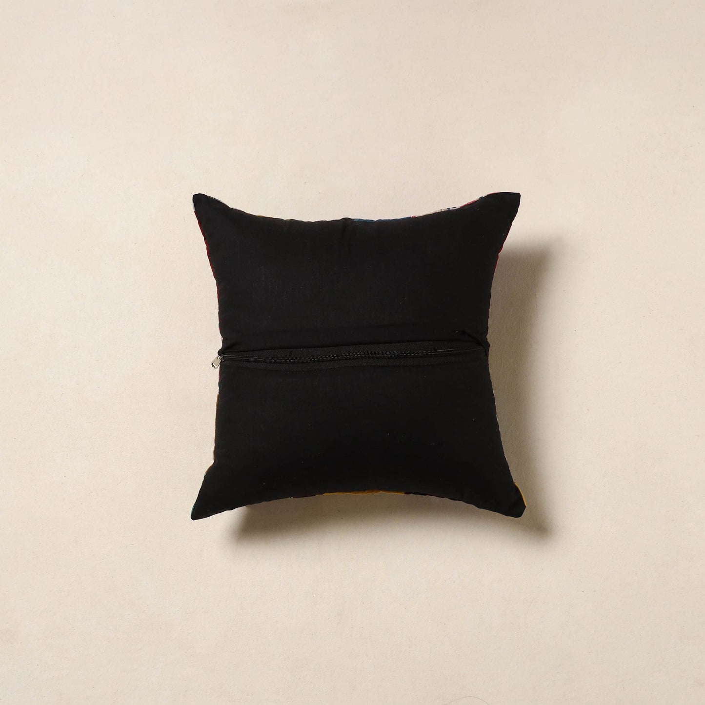 Multicolor - handcrafted cotton patchwork cushion cover 01