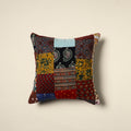 Multicolor - handcrafted cotton patchwork cushion cover 02