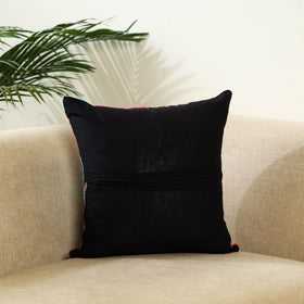 Multicolor - handcrafted cotton patchwork cushion cover 02