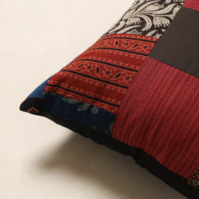 Multicolor - handcrafted cotton patchwork cushion cover 03