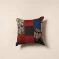 Multicolor - handcrafted cotton patchwork cushion cover 03