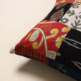 Multicolor - handcrafted cotton patchwork cushion cover 04