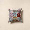 Multicolor - handcrafted cotton patchwork cushion cover 05