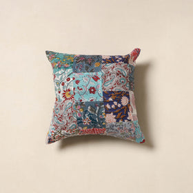 Multicolor - handcrafted cotton patchwork cushion cover 07