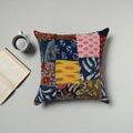 Multicolor - handcrafted cotton patchwork cushion cover 07
