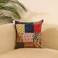  Multicolor Handcrafted Cotton Patchwork Cushion Cover