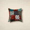 Multicolor Handcrafted Cotton Patchwork Cushion Cover