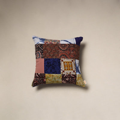 Handcrafted cotton patchwork cushion cover 100