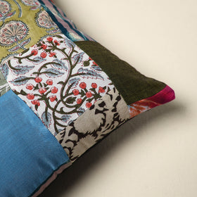 Multicolor - handcrafted cotton patchwork cushion cover 101