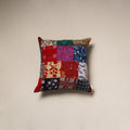 Handcrafted cotton patchwork cushion cover 103