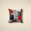 Multicolor - handcrafted cotton patchwork cushion cover 103