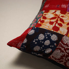 Handcrafted cotton patchwork cushion cover 103