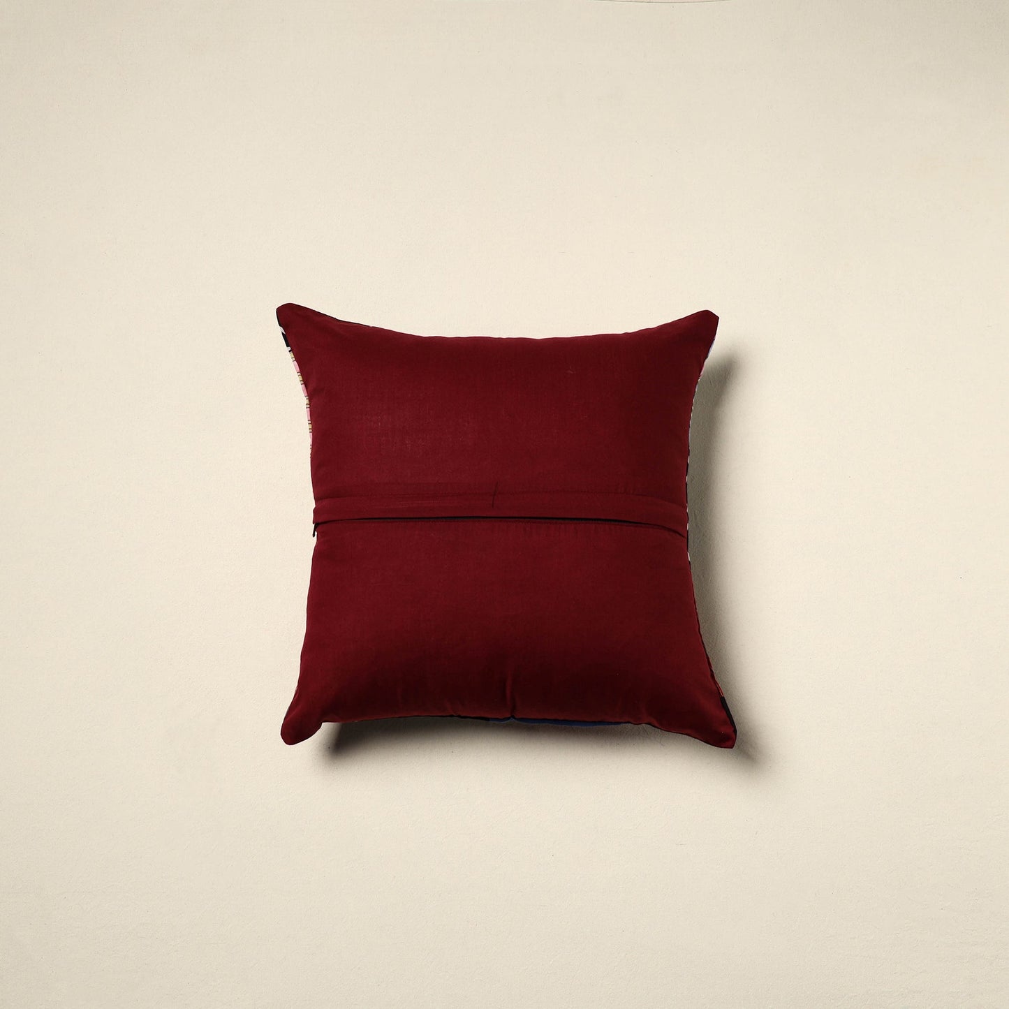 Multicolor - handcrafted cotton patchwork cushion cover 104