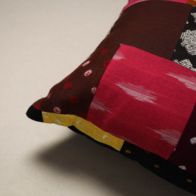 Handcrafted cotton patchwork cushion cover 105