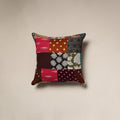 Handcrafted cotton patchwork cushion cover 105