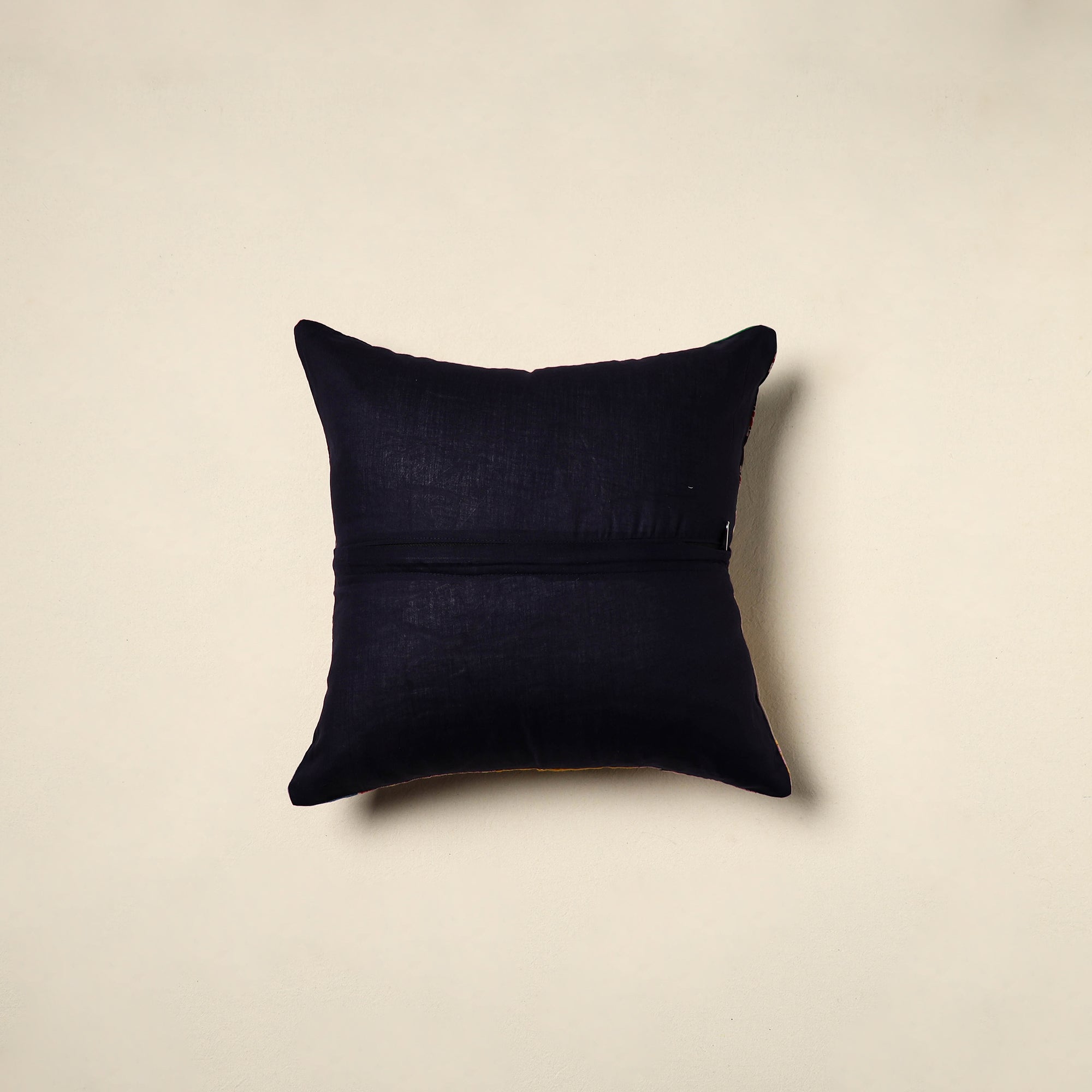 Multicolor - handcrafted cotton patchwork cushion cover 108