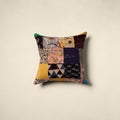 Multicolor - handcrafted cotton patchwork cushion cover 108