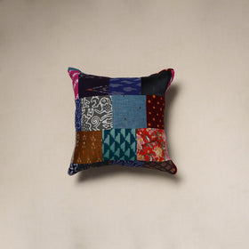Handcrafted cotton patchwork cushion cover 109
