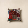 Multicolor - handcrafted cotton patchwork cushion cover 11