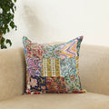 Multicolor - handcrafted cotton patchwork cushion cover 111