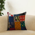  Multicolor Handcrafted Cotton Patchwork Cushion Cover