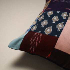 Handcrafted cotton patchwork cushion cover 112