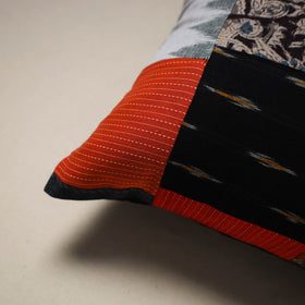 Handcrafted cotton patchwork cushion cover 113