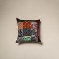 Handcrafted cotton patchwork cushion cover 117
