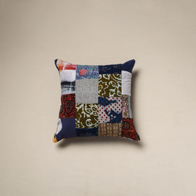 Handcrafted cotton patchwork cushion cover 118