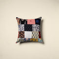 Multicolor Handcrafted Cotton Patchwork Cushion Cover