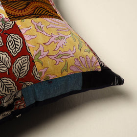 Multicolor Handcrafted Cotton Patchwork Cushion Cover